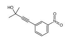 2-methyl-4-(3-nitrophenyl)-3-butyn-2-ol结构式