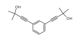 1,3-bis(3-hydroxy-3-methylbut-1-ynyl)benzene结构式