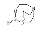 5-bromo-4,6,11-trioxa-1-aza-5-silabicyclo[3.3.3]undecane结构式