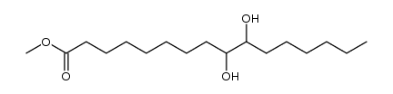 (threo)-9,10-dihydroxyhexadecanoic acid methyl ester结构式