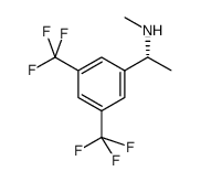 (R)-N-甲基-1-[3,5-二(三氟甲基)苯基]乙胺结构式