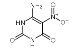 4-氨基-2,6-二羟基-5-硝基嘧啶结构式