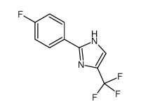 2-(4-氟苯基)-5-(三氟甲基)-1H-咪唑结构式