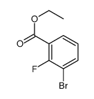 3-溴-2-氟-苯甲酸乙酯结构式