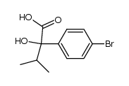 2-(4'-bromophenyl)-2-hydroxy-3-methylbutanoic acid结构式