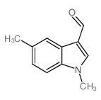 1,5-二甲基-1H-吲哚-3-甲醛结构式