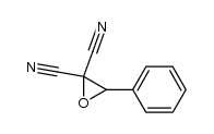 3-phenyloxirane-2,2-dicarbonitrile结构式