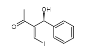 (S,E)-3-(hydroxy(phenyl)methyl)-4-iodobut-3-en-2-one结构式