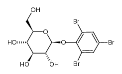 (2,4,6-tribromo-phenyl)-β-D-glucopyranoside结构式
