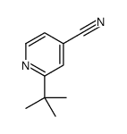2-叔丁基-4-氰基吡啶结构式
