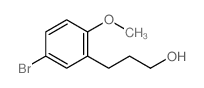 Benzenepropanol,5-bromo-2-methoxy-结构式