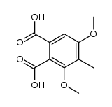 3,5-dimethoxy-4-methyl-phthalic acid结构式