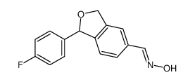 N-[[1-(4-fluorophenyl)-1,3-dihydro-2-benzofuran-5-yl]methylidene]hydroxylamine结构式