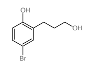 Benzenepropanol,5-bromo-2-hydroxy-结构式