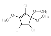 1,2,4-trichloro-3,5,5-trimethoxy-cyclopenta-1,3-diene结构式