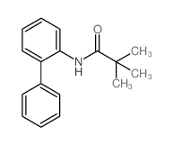 2,2-dimethyl-N-(2-phenylphenyl)propanamide结构式