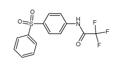 4-Trifluoracetamino-diphenylsulfon结构式