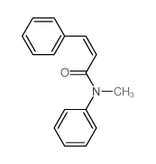 N-methyl-N,3-diphenyl-prop-2-enamide结构式