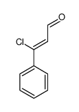 (2Z)-3-氯-3-苯基-2-丙烯醛结构式