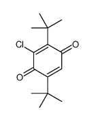 2,5-ditert-butyl-3-chlorocyclohexa-2,5-diene-1,4-dione结构式