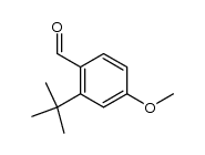 2-tert-butyl-4-methoxybenzaldehyde结构式