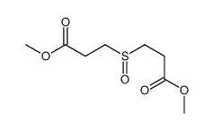 methyl 3-(3-methoxy-3-oxopropyl)sulfinylpropanoate结构式