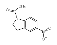 1-乙酰基-5-硝基二氢吲哚结构式