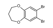 7,8-dibromo-3,4-dihydro-2H-1,5-benzodioxepine结构式