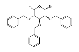 2,3,4-tri-O-benzyl-α-L-fucopyranosyl bromide结构式