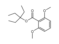3-ethylpentan-3-yl 2,6-dimethoxybenzoate结构式