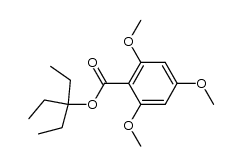 3-ethylpentan-3-yl 2,4,6-trimethoxybenzoate结构式