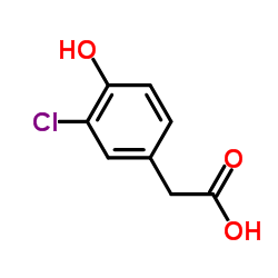3-氯-4羟基苯乙酸结构式