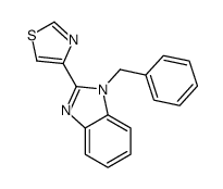 4-(1-benzylbenzimidazol-2-yl)-1,3-thiazole结构式