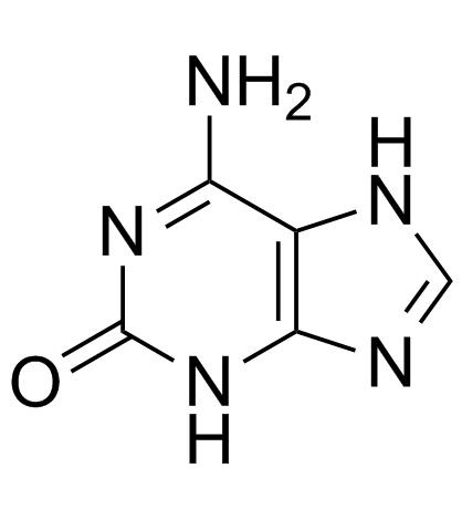 2-羟基-6-氨基嘌呤结构式