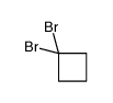 1,1-dibromocyclobutane结构式