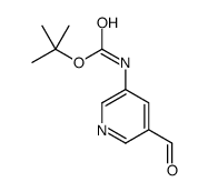 tert-butyl N-(5-formylpyridin-3-yl)carbamate结构式