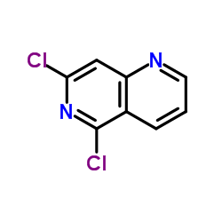 5,7-二氯-1,6-萘啶结构式