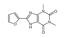 8-(furan-2-yl)-1,3-dimethyl-7H-purine-2,6-dione结构式