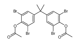 4,4'-isopropylidenebis[2,6-dibromophenyl] diacetate结构式