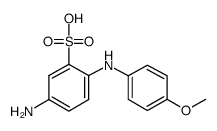 5-amino-2-(p-methoxyanilino)benzenesulphonic acid结构式