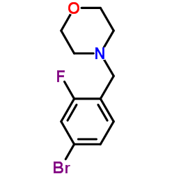 4-(4-溴-2-氟苯甲基)吗啉结构式