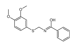 N-[(3,4-dimethoxyphenyl)sulfanylmethyl]benzamide结构式