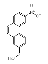 1-methylsulfanyl-3-[2-(4-nitrophenyl)ethenyl]benzene结构式