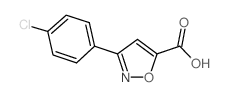 5-(4-氯-苯基)-异噁唑-3-羧酸结构式