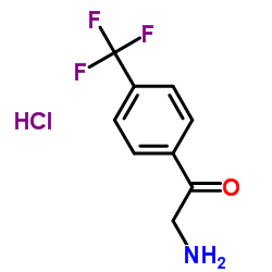 2-氨基-1-(4-三氟甲基苯基)乙醇盐酸盐结构式