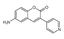 6-Amino-3-(4-pyridyl)coumarin结构式