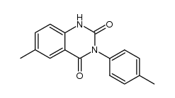 2,4-dioxo-3-(p-tolyl)-6-methyl-1,2,3,4-tetrahydroquinazoline结构式