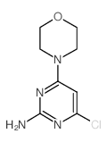 4-氯-6-吗啉-4-基嘧啶-2-胺结构式