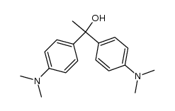 1,1-bis[4-(dimethylamino)phenyl]-1-ethanol结构式