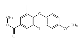 3,5-diiodo-4(4'-methoxyphenoxy)benzoic acid methyl ester结构式